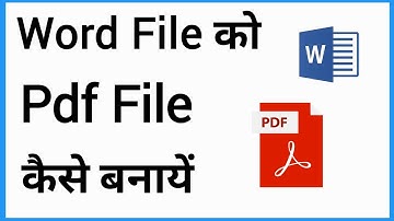 Word File Ko Pdf Me Kaise Convert Kare Mobile Me | Turn Word Document To Pdf