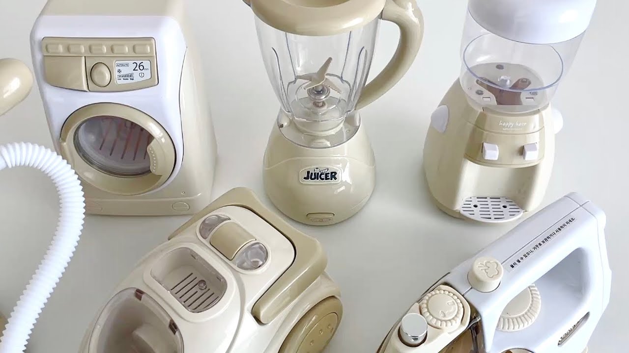 [Toy ASMR] 다이소 신상 가전 장난감 리뷰 추천 Satisfying with Unboxing Automatic Home Appliance Playset