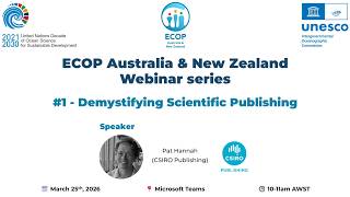 Webinar Series Episode #1 - Demystifying Scientific Publishing