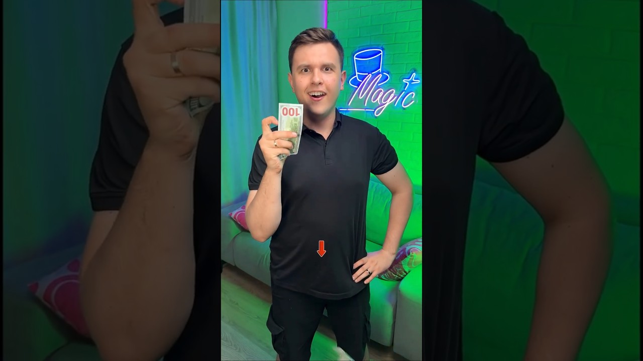 Crazy money magic trick😂 
