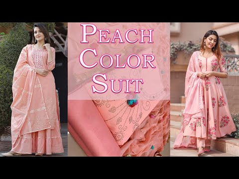 Peach Salwar Kameez - Buy Peach Salwar Kameez Online at Best Prices