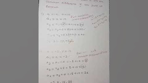 How to find the first four terms of AP...