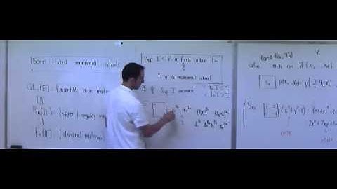 Lecture 25 . Combinatorial Commutative Algebra (Federico Ardila)