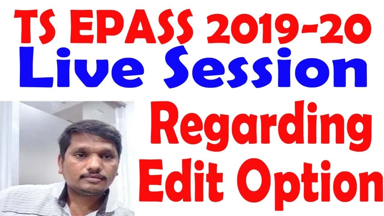ts epass 2019-20 live for edit option and re upload certificates