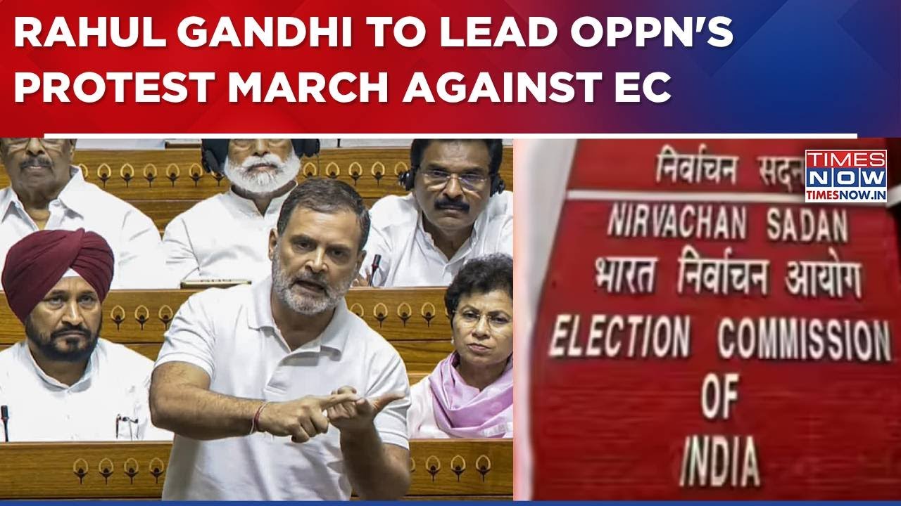Rahul Gandhi To Lead I.N.D.I.A Bloc MPs March Towards EC HQ Amid Row Over 'Voter Theft' Charge