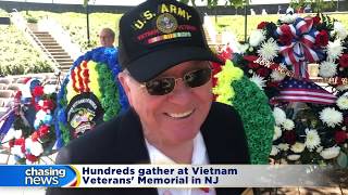 Hundreds gather at Vietnam Veterans' Memorial in NJ