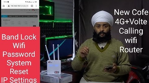 CF-4GVL037 Best WiFi + Calling Volte | 4G Wireless Router with Calling feature | cofe Volte Router