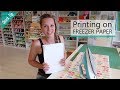 How to print on freezer paper with a lazer printer | Quick Tip