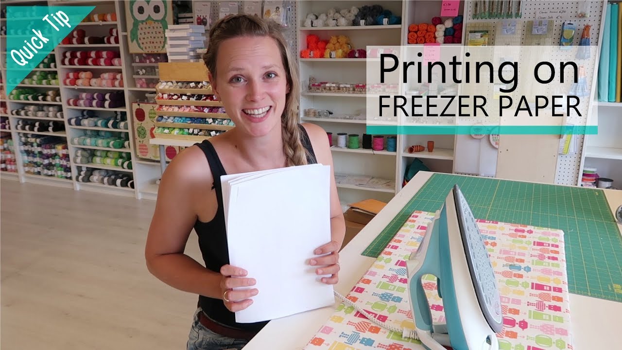 How to print on freezer paper with a laser or inkjet printer