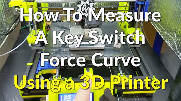 How to measure a key switch force curve graph using any 3D printer