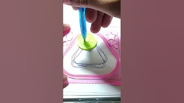 Spirograph Magic! Beautiful Geometric Art Transformation #shorts #asmr #Spirograph #satisfying