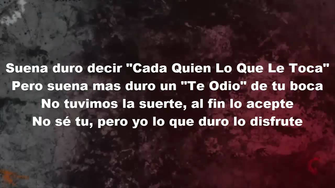 letter quotes sign El Se Remek Ft. Equivoco Destino (Letra)   YouTube Kenry