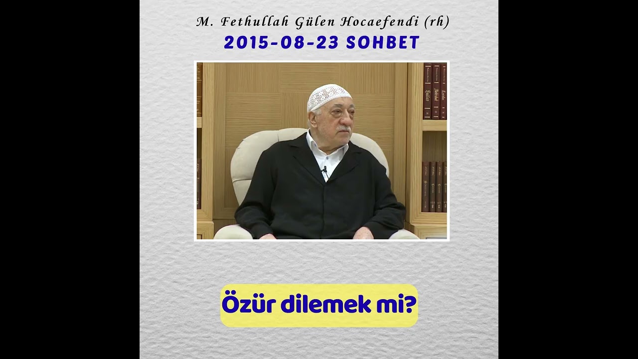 2015-08-23 SOHBET - Özür dilemek mi?