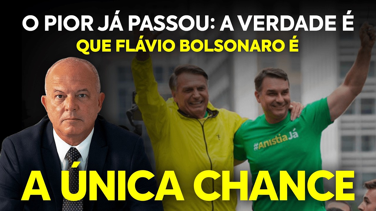 O PIOR JÁ PASSOU: A VERDADE QUE FICA É QUE FLÁVIO BOLSONARO É A ÚNICA CHANCE