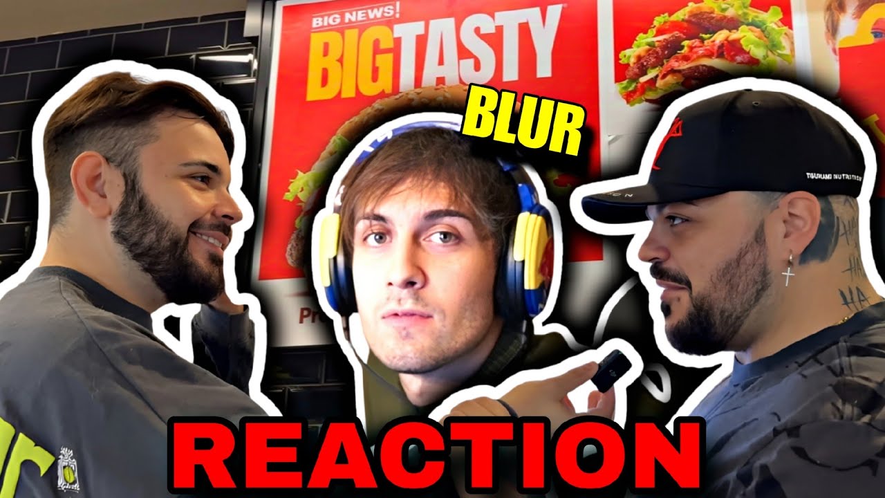 BLUR REACTION a CICCIO e JOK3R che PROVANO il BIG TASTY