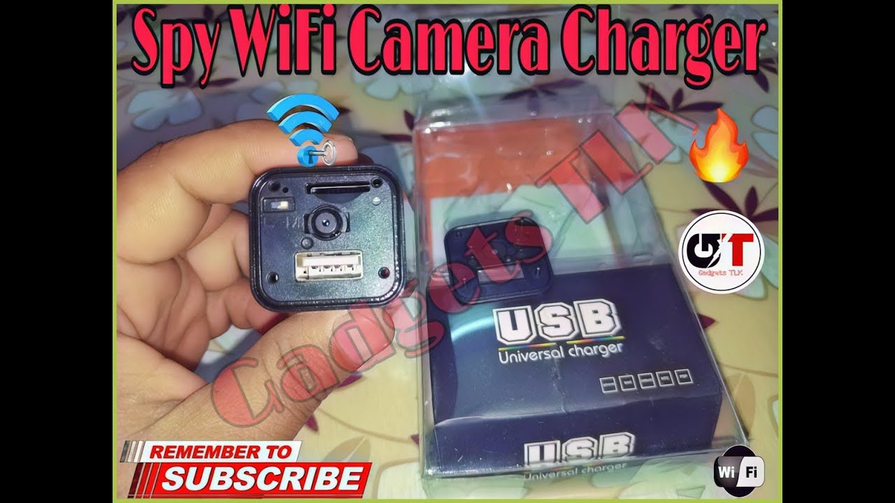 Spy Camera With WIFI Smart Mobile Charger HD Hidden Camera 1080P 128GB