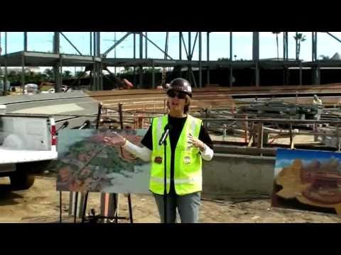 Cars Land "Topping Out" Ceremony - Kathy Mangum an...