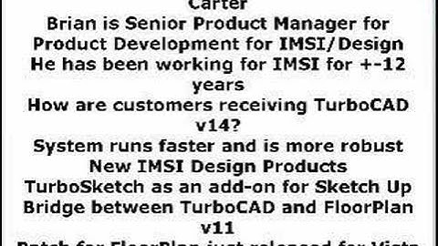 TurboCAD Pro v14 Demo Movie 1