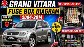 Suzuki Grand Vitara Fuse Box Diagram (2004-2014) | Fuse Box Location & Full Details