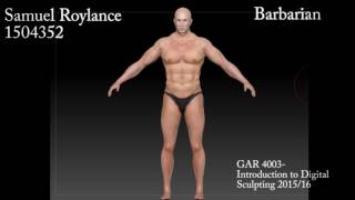 Barbarian Turntable (1st attempt at ZBrush )