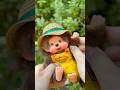 Farmer Monchhichi Girl is so cute 🥰 #monchhichi #toys #doll #vintage #cute #nostalgia #shorts #farm