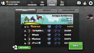 Hill climb racing 2 bridges and stones 10 seconds 😱 @DANFUL1