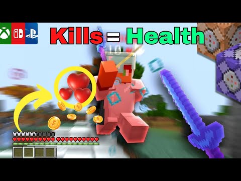 How To Get Money From Kills And Health Command Block Tutorial | Xbox, Ps4, Windows 10 Minecraft