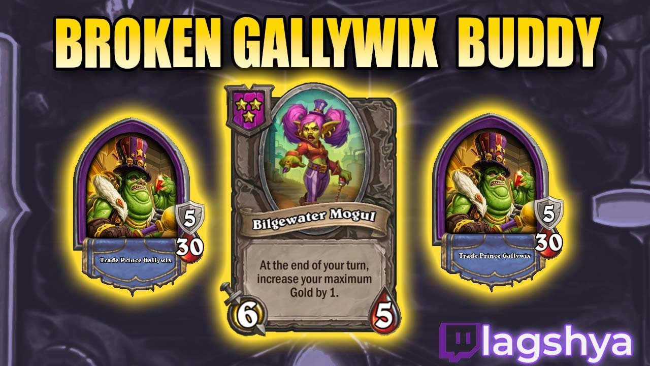 GALLYWIX'S BUDDY IS TOO MUCH GOLD | Hearthstone Battlegrounds