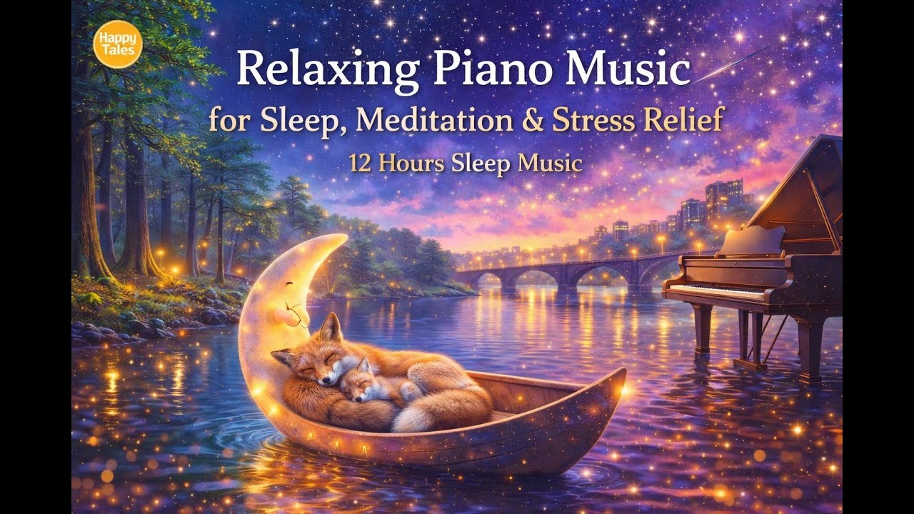 Sleep Music Relaxing Piano Music for Sleep, Meditation & Stress Relief 🌙12 hours sleep music