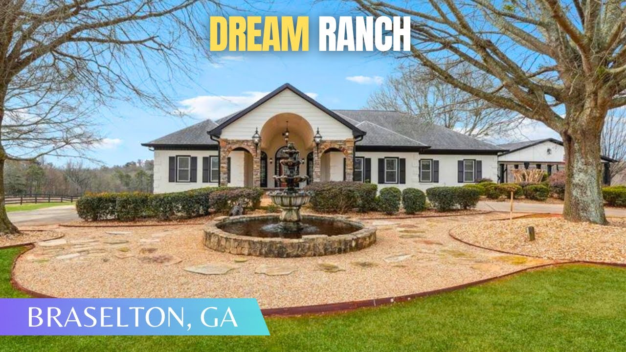 Luxury 6,000 SQFT Ranch Home on 4 ACRES w/Horse Stable + Saltwater Pool + Hidden Garage FOR SALE
