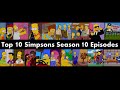 The Top 10 Simpsons Season 10 Episodes