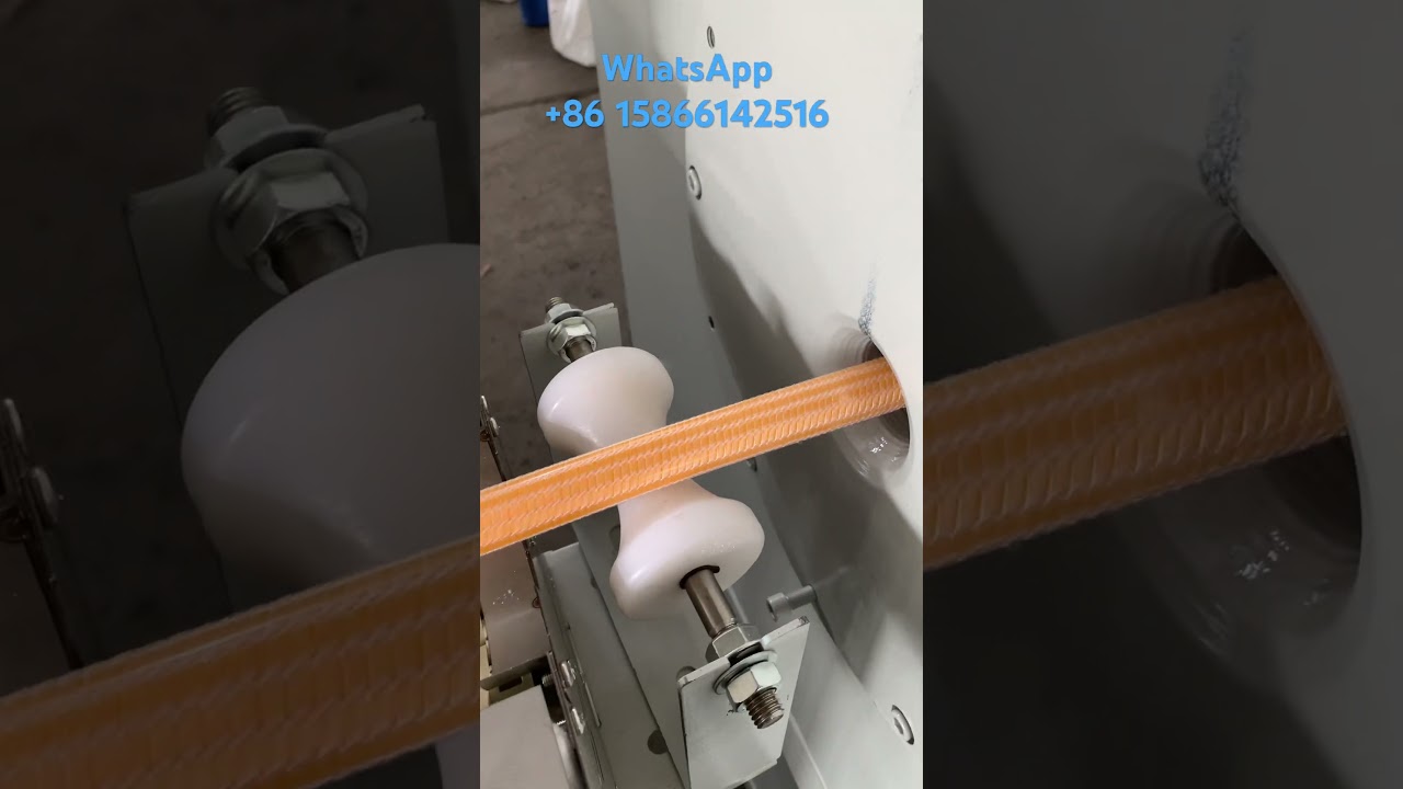 PVC crocheting garden hose production line 