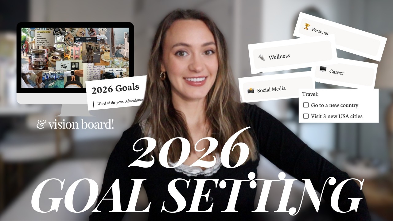 SETTING 2026 GOALS Reflecting on 2025, vision board, ...