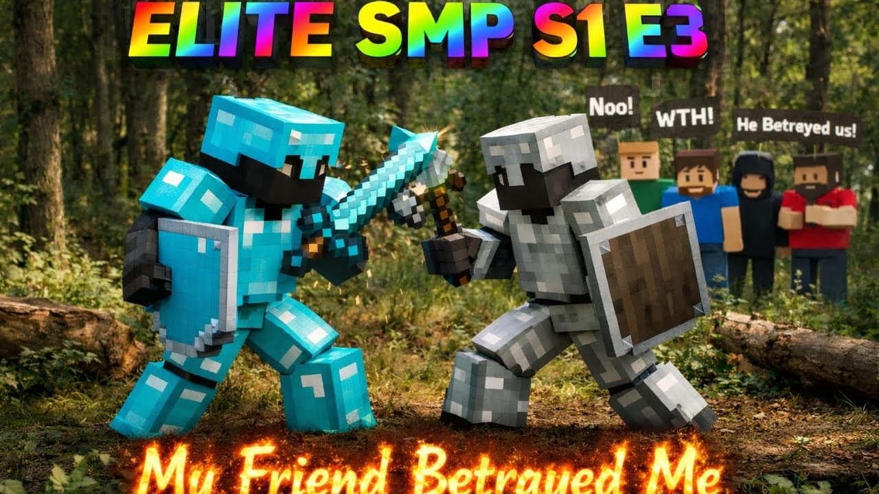 Elite SMP S1 EP 3 : My friend betrayed me | Survival 