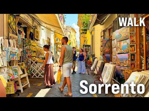 Naples, 이탈리아 | Strolling SORRENTO | 편안한 도시 산책 4K
