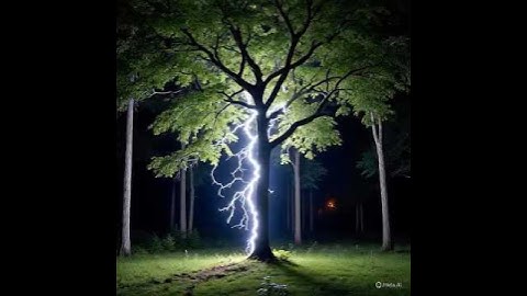 ⚡🌳 Lightning Strikes Tree on Camera! Caught in Seconds 😱🔥 #lightning #caughtoncamera #viralvideo