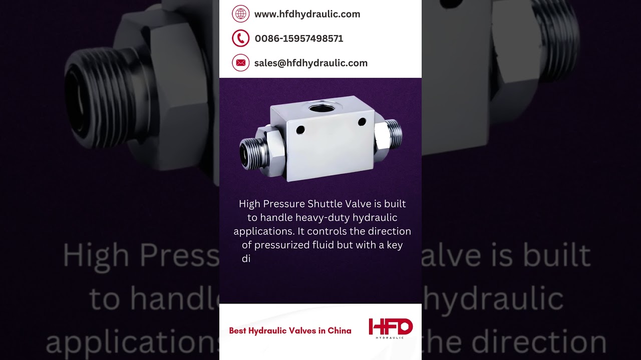 HIGH PRESSURE SHUTTLE VALVE – SF | HFD Hydraulic  