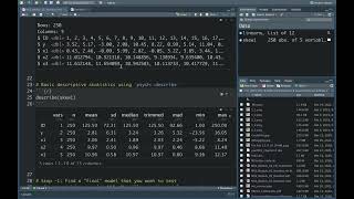 Multivariate Statistics in R Module 5 Demonstration Video, Part 1 - Assessing Regression Assumptions