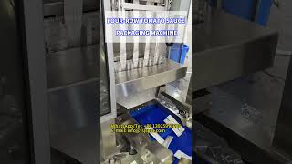 Four-row tomato sauce packaging machine#saucer #saucepackagingmachine #liquidliner #shorts #factory