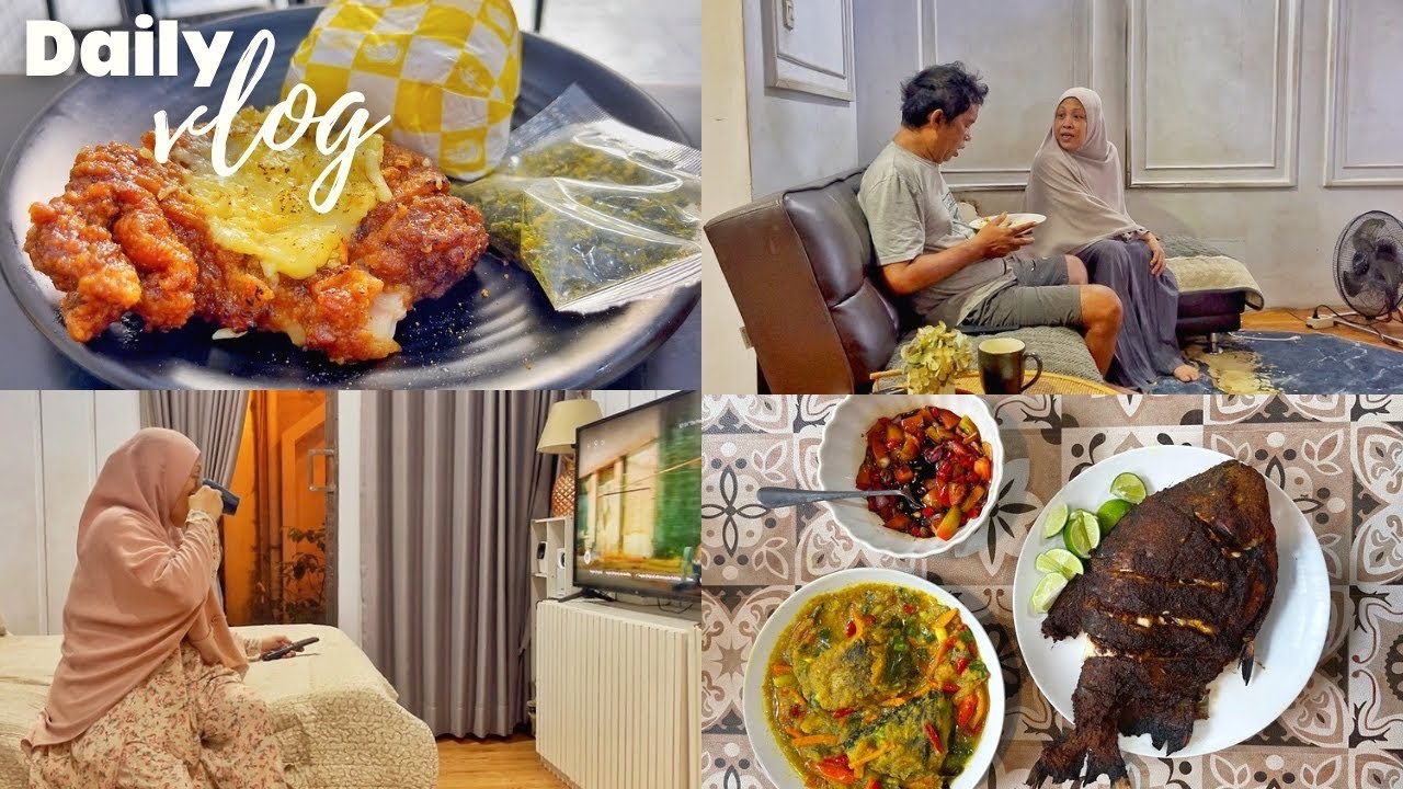 #dailyvlog RUTINITAS HARIAN IRT/ COBA AYAM CRISBAR/IKAN BAWAL BAKAR, PESMOL IKAN MAS/RUMAHKU SURGAKU
