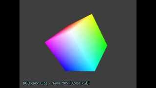 Everyday Hack CGI #11a Computer Animation: Test Video RGB color cube 32bit RGB
