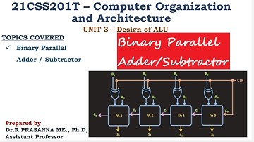 Binary Parallel Adder/Subtractor - Operation & it