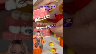 JUNKFOOD you can eat WITH BRACES Orthodontist REACTS FALL Pumpkin Pie SATISFYING FOOD ASMR