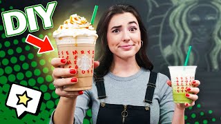 Real VS DIY Starbucks Drink Challenge!
