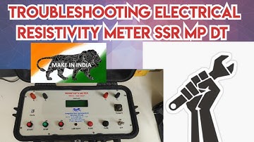Electrical Resistivity Meter SSR MP DT Troubleshooting #video #youtube #resistivity #groundwater