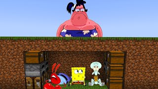 Sam Star Hunter VS 3 Speedrunners: Mr. Krabs, SpongeBob & Squidward