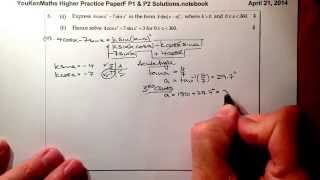 Higher Hwk PaperF Q6 Wave Function Equation Solving