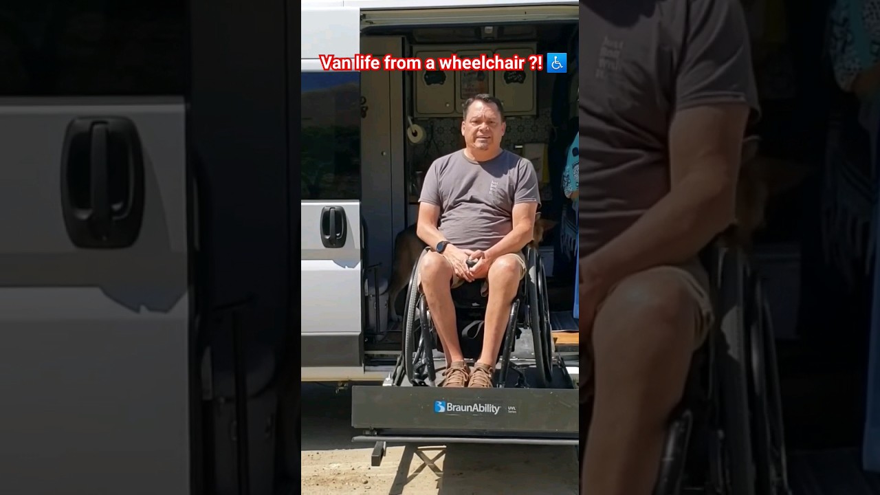 Van life from a Wheelchair? We do it with the Help of the Under Vehicle Lift!  