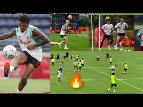 Man United Training Drills! Sancho, Antony😱Rasmus Hojlund, Lisandro Martinez🔥Must-See Skills!