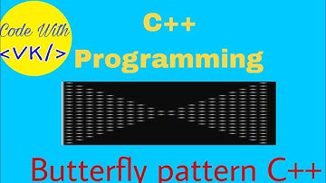 Butterfly  🦋 Pattern in C++ | Printing star pattern in C++ || #youtubeshorts #shorts